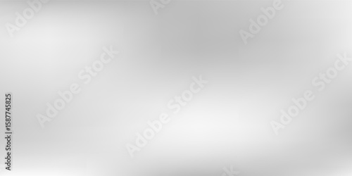 Modern silver foil background with metal mirror texture. Chrome gradient vector abstract