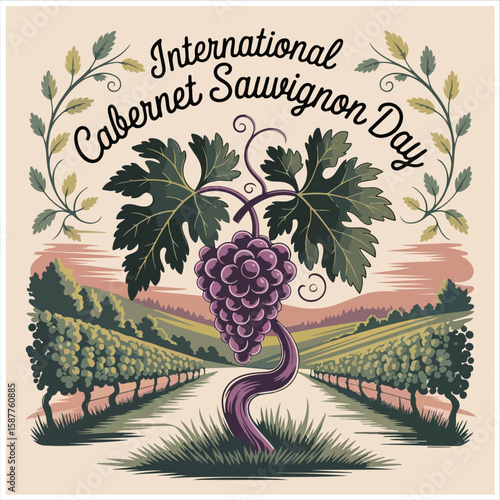Celebrate the rich flavors of Cabernet Sauvignon with wine lovers worldwide today
