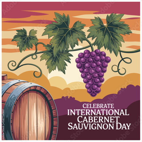Celebrate the rich flavors of Cabernet Sauvignon with wine lovers worldwide today

