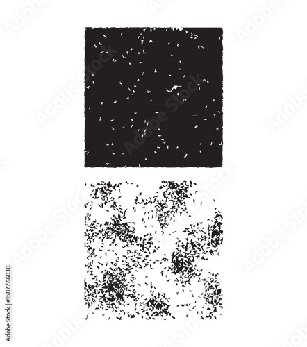 Black and White Square Texture with Small Details