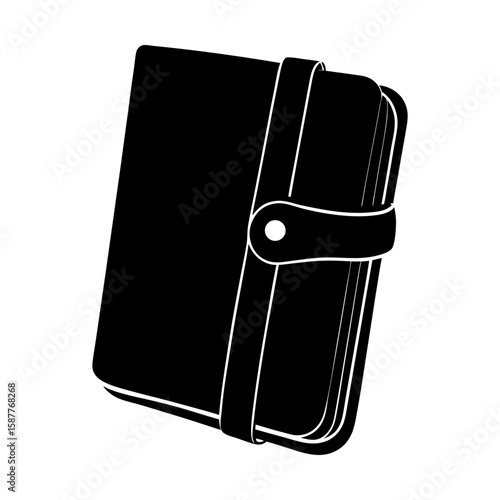 Agenda organizer planner personal notebook diary stationery item silhouette