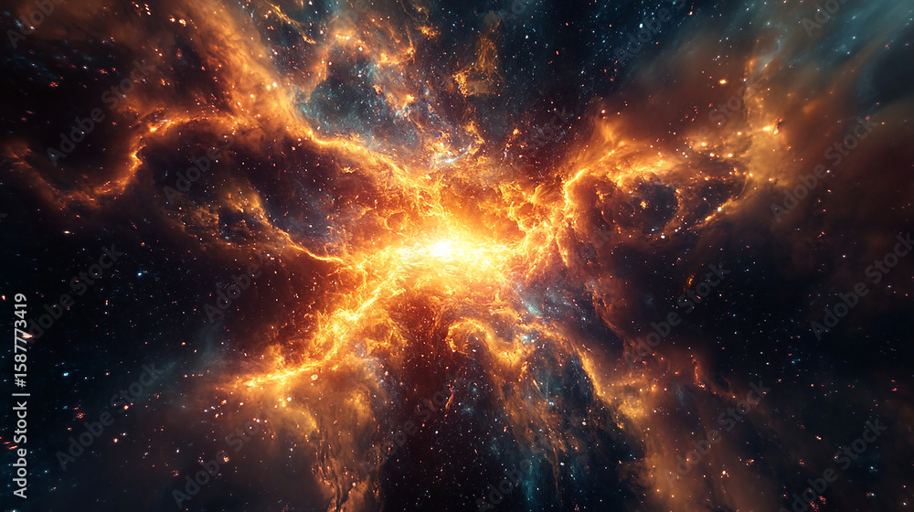 Fototapeta premium a dimensional futuristic rift