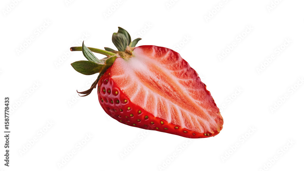 Fresh Half Strawberry Sliced with Transparent Background
Fresh Half Strawberry Sliced with Transparent Background