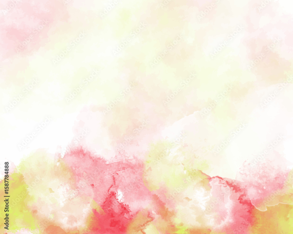 Fototapeta premium Abstract colorful watercolor for background. Digital art painting.