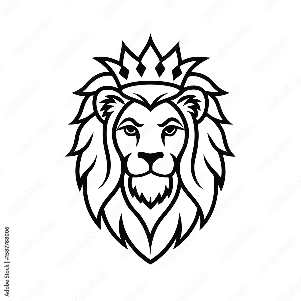 Obraz premium lion head mascot
