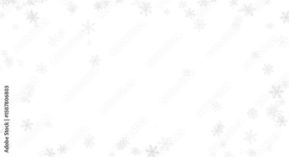 Snowflake pattern on white background for festive designs Snowflake pattern on white background for festive designs