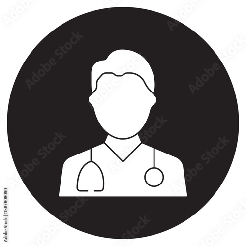 Doctor icon, Expert Medical Support When You Need It Most, Trusted Care Your Health, Your Doctor, vector