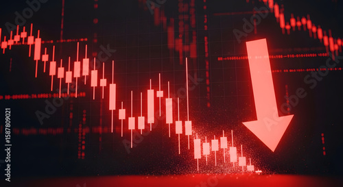 Stock market crash analysis global financial markets data visualization digital environment high-tech viewpoint