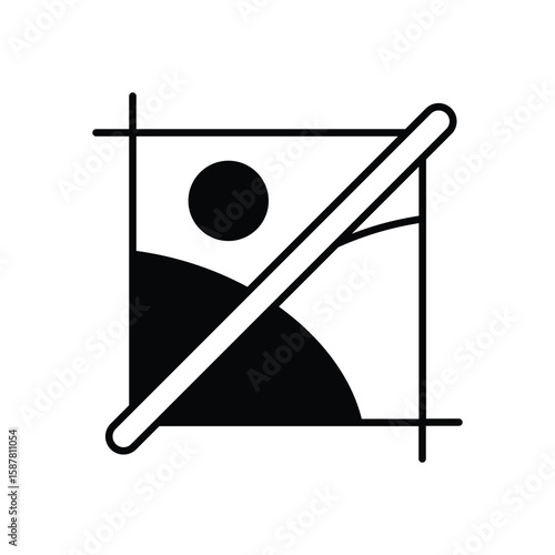 Crop Icon vector stock illustration