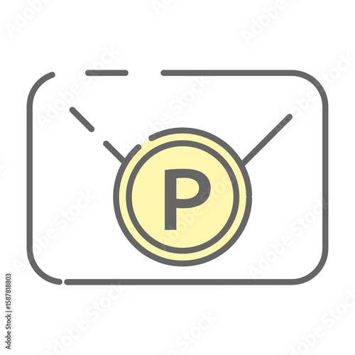 Email icon with point reward notification
