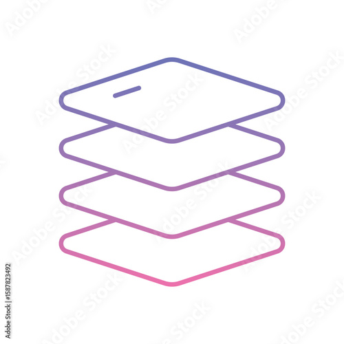 Layers Icon vector stock illustration