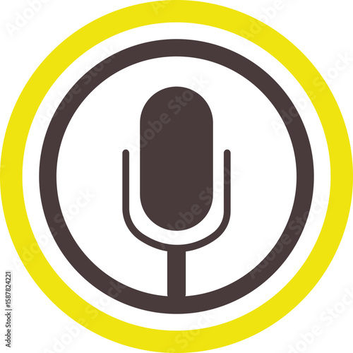Vintage Podcast Logo Icon