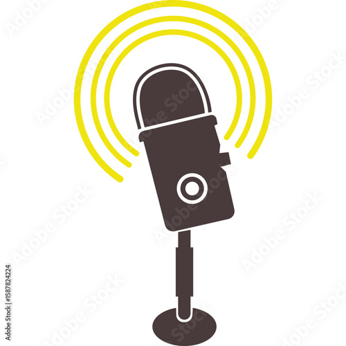 Vintage Podcast Logo Icon