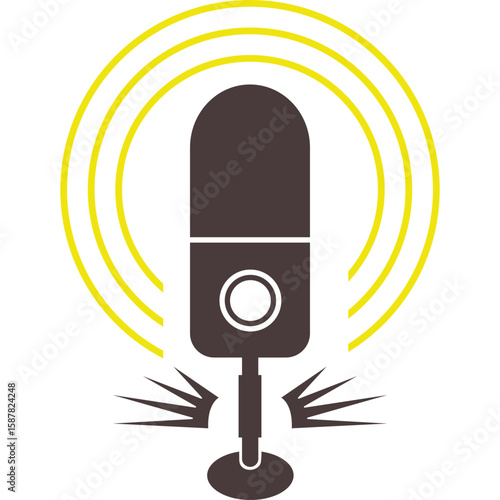 Vintage Podcast Logo Icon