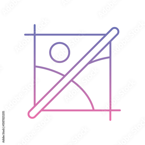 Crop Icon vector stock illustration