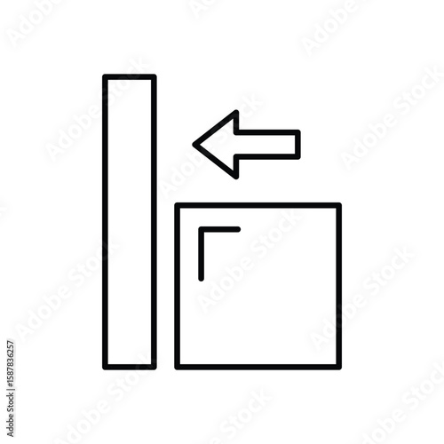 Alignment Icon vector stock illustration