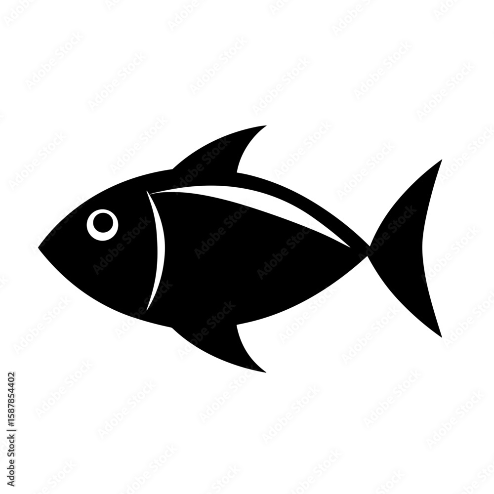 Obraz premium Vector Fish Clipart, Icon, Logo