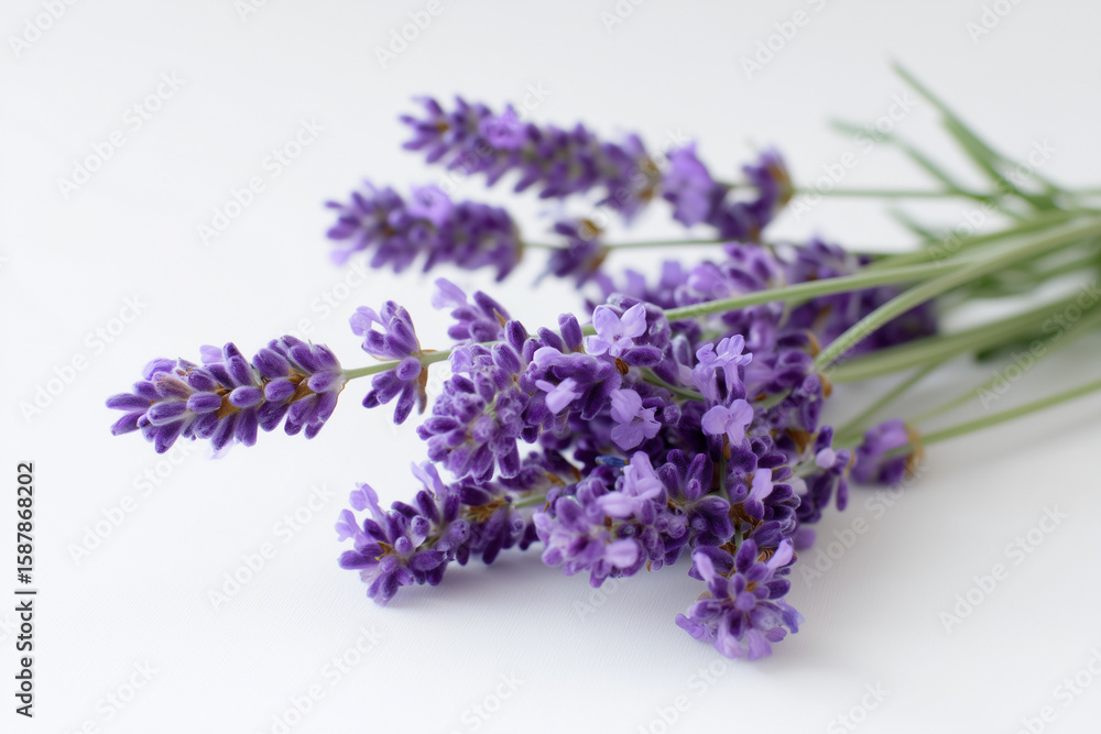 Lavender flowers on white isolated background. Lavender. Lavender flowers on white isolated background. Lavender.