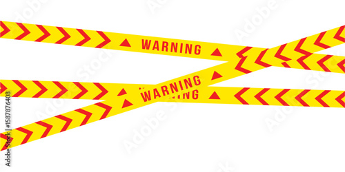 Yellow and red danger tape set with skull symbols for safety hazard zones roads and construction. Includes caution ribbons warning lines for police accidents and construction Vector in eps 10.