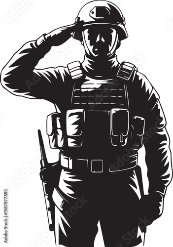 Wallpaper Mural Armed Forces Salute Clipart  
 Torontodigital.ca