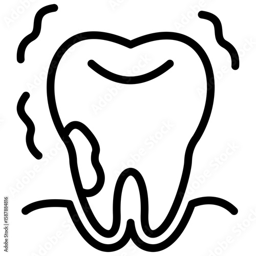 periodontics line icon