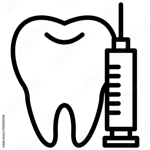sedation dentistry line icon
