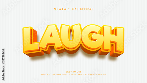 laugh editable text effect
