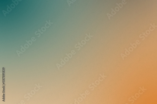 Gentle clear soft blue green mixed orange tone color paint on blank eco environmental friendly cardboard box paper texture background with space minimal creative style 