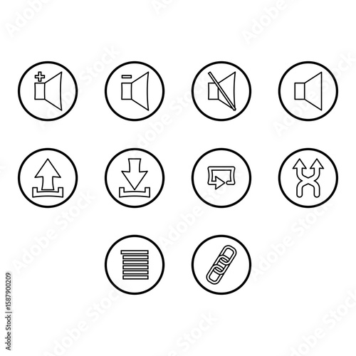 button clip art set