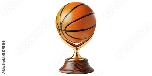 Wallpaper Mural Basketball trophy on black background with transparent background Torontodigital.ca