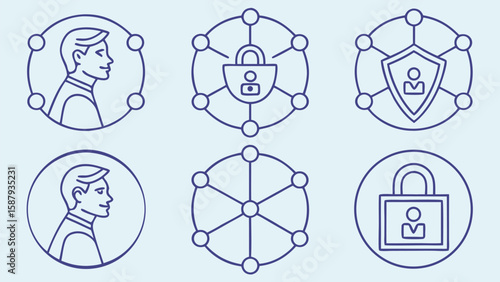 Security icons featuring people and locks icons icon png icons icon 192 png