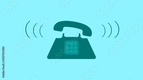 Simple animation of a classic telephone ringing.