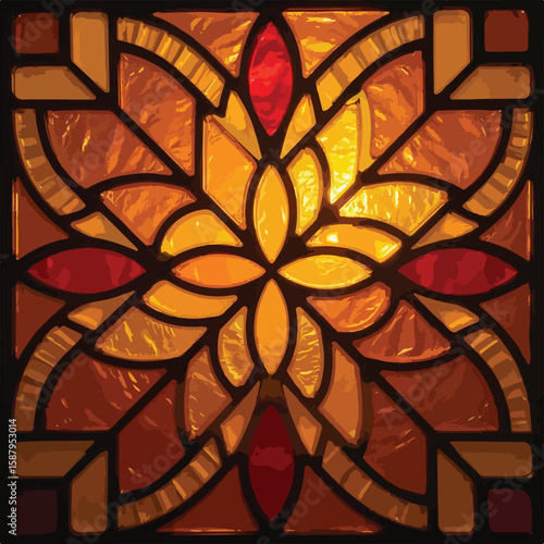 stained glass window in a church