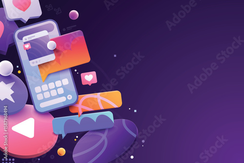 Digital Social Media Advertising and Engagement Background