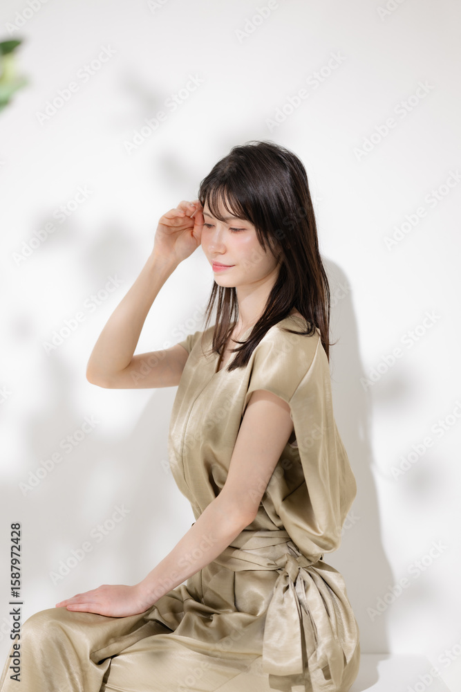 Fototapeta premium 綺麗な女性 スキンケア ビューティー