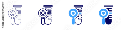 Blood circulation icon in 4 different styles. Thin Line, Line, Bold Line, Duotone. Duotone style. Editable stroke