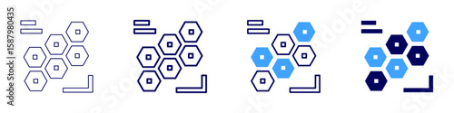 Conductivity level icon in 4 different styles. Thin Line, Line, Bold Line, Duotone. Duotone style. Editable stroke