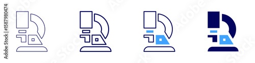 Cryogenic technology icon in 4 different styles. Thin Line, Line, Bold Line, Duotone. Duotone style. Editable stroke