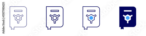 Digestive tract icon in 4 different styles. Thin Line, Line, Bold Line, Duotone. Duotone style. Editable stroke