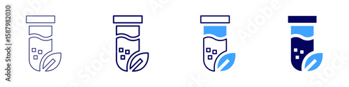 Flask storage icon in 4 different styles. Thin Line, Line, Bold Line, Duotone. Duotone style. Editable stroke