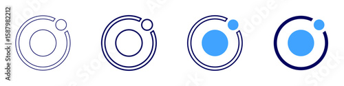 Fossil record icon in 4 different styles. Thin Line, Line, Bold Line, Duotone. Duotone style. Editable stroke