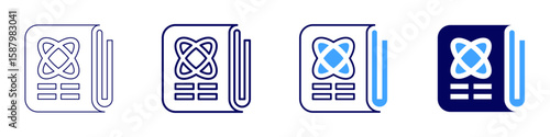 Group element icon in 4 different styles. Thin Line, Line, Bold Line, Duotone. Duotone style. Editable stroke