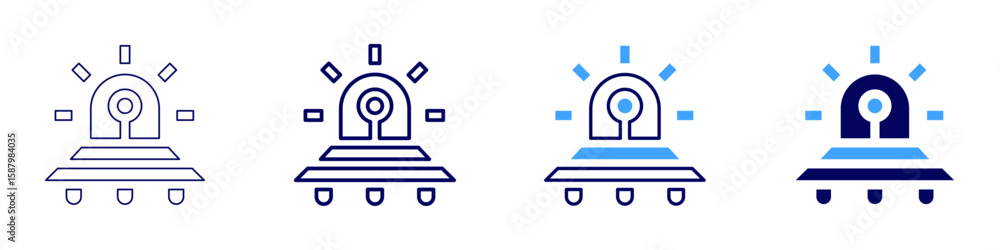 Magnetar field icon in 4 different styles. Thin Line, Line, Bold Line, Duotone. Duotone style. Editable stroke Magnetar field icon in 4 different styles. Thin Line, Line, Bold Line, Duotone. Duotone style. Editable stroke