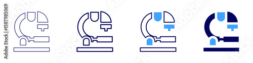 Physical change icon in 4 different styles. Thin Line, Line, Bold Line, Duotone. Duotone style. Editable stroke