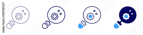 Zoonotic virus icon in 4 different styles. Thin Line, Line, Bold Line, Duotone. Duotone style. Editable stroke