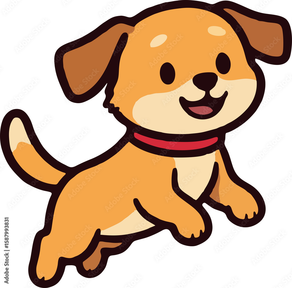 Obraz premium Dog Cartoon Character