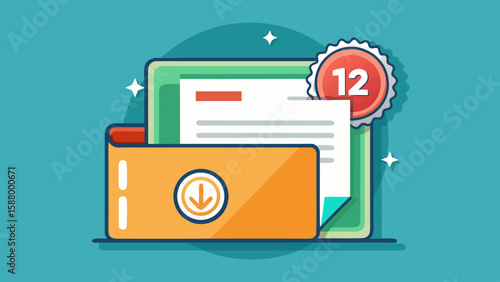 Certificate folder open with blank space wit – Graduation Vector Illustration