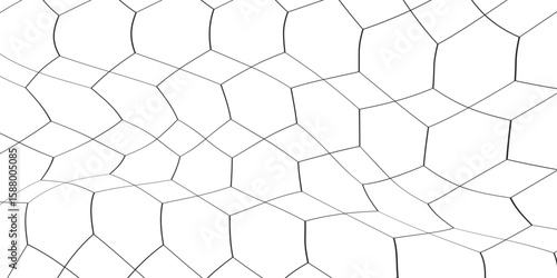 Abstract Irregular Polygon Mesh Pattern – Cracked Organic Cell Structure Background