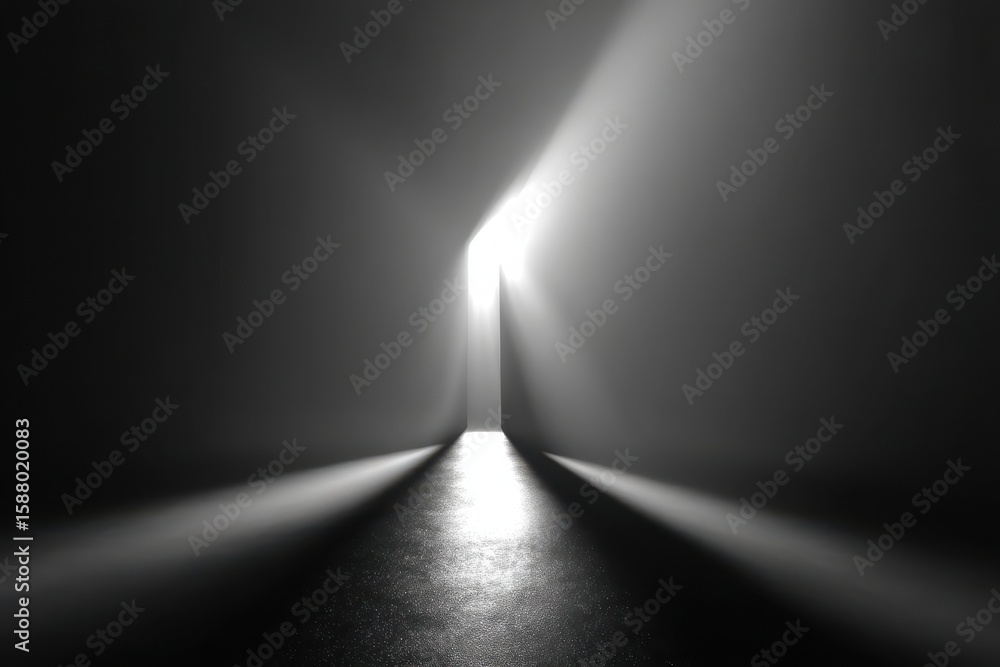 Obraz premium Abstract Digital Gradient of Light and Shadow on Reflective Surface