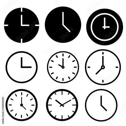 Clock Icons Collection – Time and Alarm Vector Symbol Pack Free Download Clock Icons Collection – Time and Alarm Vector Symbol Pack - GFXLoad